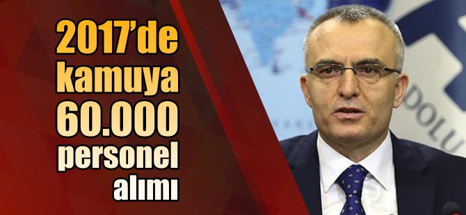 2017'de kamuya 60 bin atama