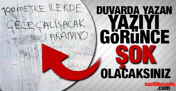 Duvarda yazan yazı göreni şok etti