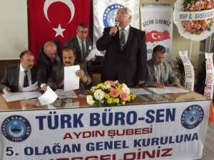 Türk Büro-Sen Genel Kurulunu Yaptı