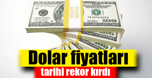 Dolar Fiyatları Tarihi Rekor Kırdı