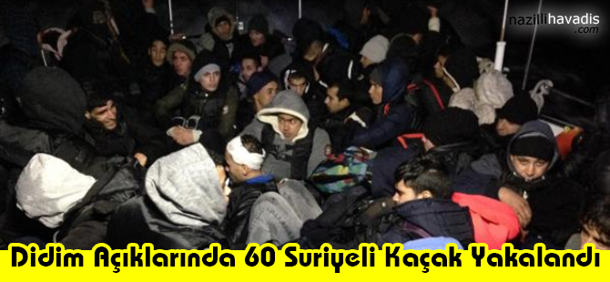 Didim Açıklarında 60 Suriyeli Kaçak Yakalandı