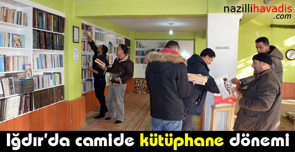 Iğdır'da camide kütüphane dönemi