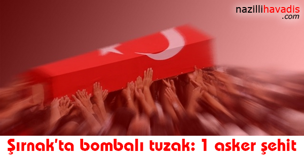 Şırnak'ta bombalı tuzak: 1 asker şehit