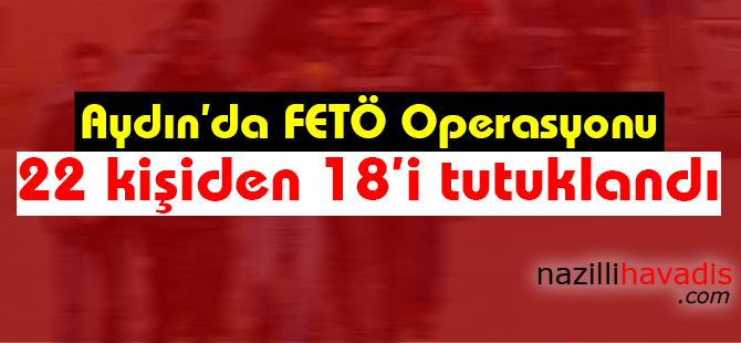 Aydın'daki Fetö/pdy Operasyonu