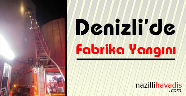 Denizli'de Fabrika Yangını