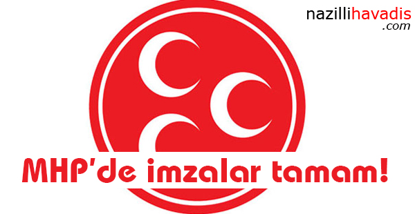 MHP'de imzalar tamam!