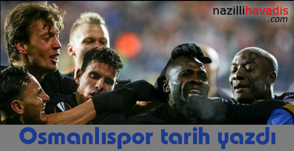 Osmanlıspor tarih yazdı