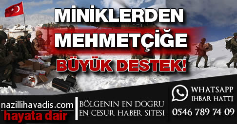 Öğrencilerden Mehmetçik'e anlamlı destek!