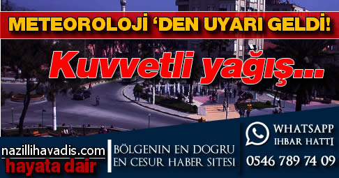 Sağanak yağış bekleniyor!