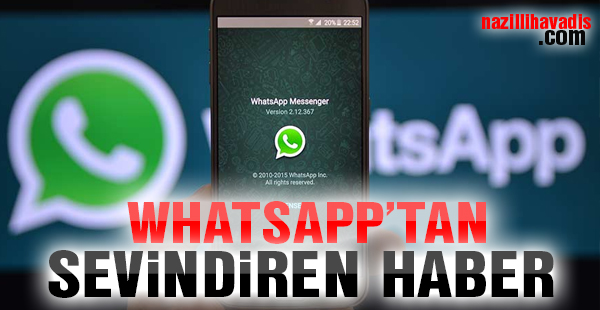 WhatsApp'tan sevindiren haber