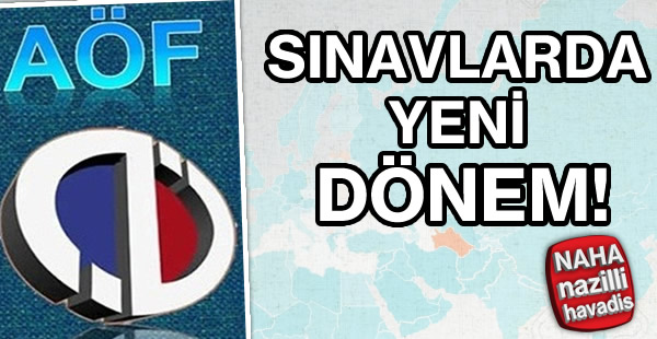 Açıköğretim sınavlarında yeni dönem