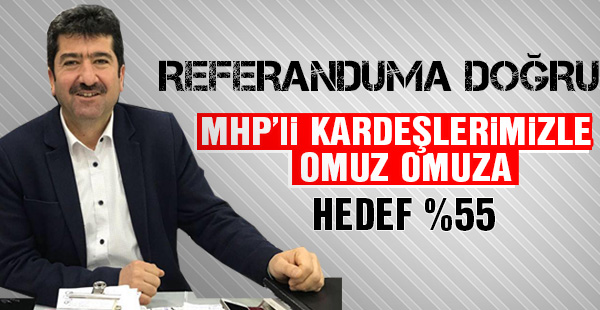 AK Parti'li başkan hedefi belirledi ''  yüzde 55 ''