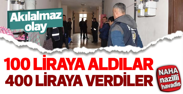 Aylık 100 liraya aldıkları evleri 400 liraya kiraya verdiler