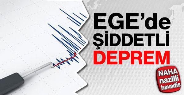 Ege'de 5,0 büyüklüğünde deprem