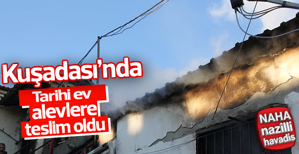 Kuşadası’nda yangın