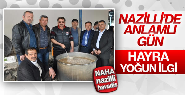 Nazilli’de mahalle sakinleri keşkek hayrında buluştu