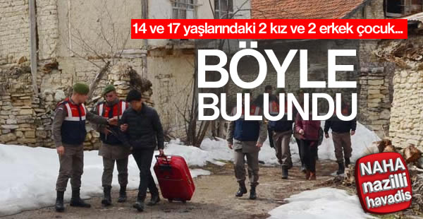 Kayıp çocuklar köyde saklanırken bulundu