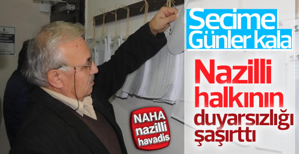 Nazilli’de Halk Referanduma Duyarsız