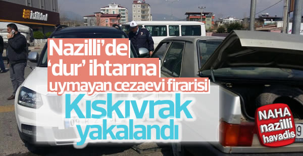 Cezaevi firarisi polis otosuna çarptı
