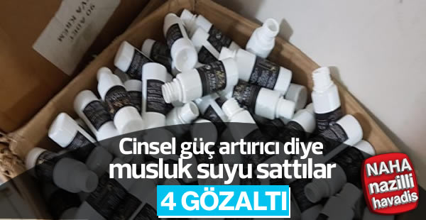 Sahte ürün operasyonu: 4 gözaltı