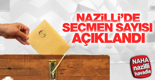Aydın'daki seçmen sayıları açıklandı
