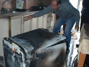 Bulaşık Makinesinden Kaynaklı Yangın Korkuttu