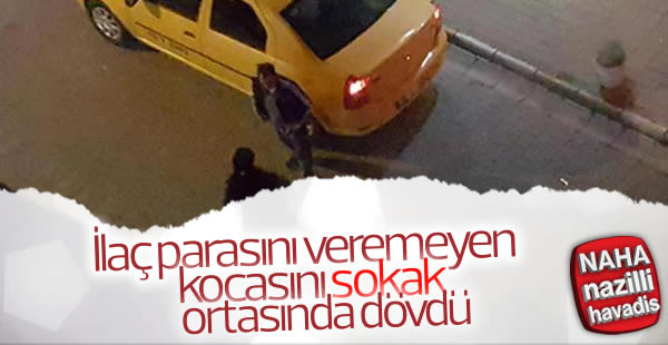 İlaç parasını veremeyen kocasını süpürgeyle dövdü