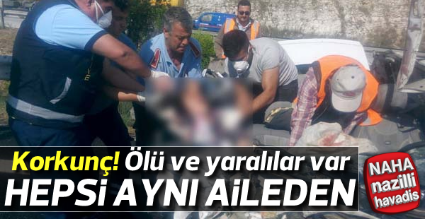 Otoyolda feci kaza: 3 ölü, 3 yaralı