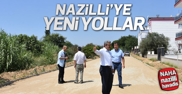 Nazilli Belediyesi yol çalışmalarına devam ediyor