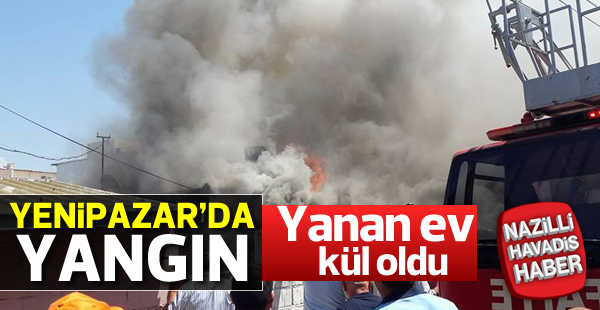 Yenipazar'da yangın