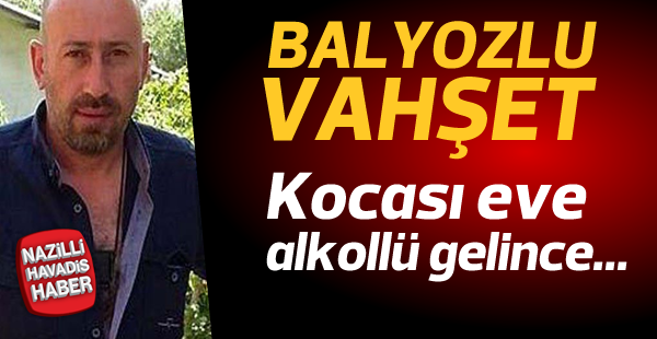 Kendisini ve kızını döven eşini balyozla öldürdü