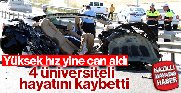 Feci trafik kazası: 4 ölü