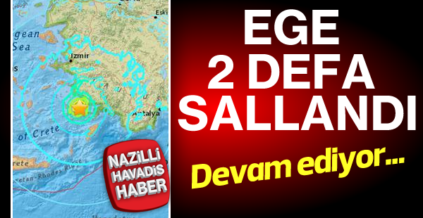 Ege bir kez daha sallandı