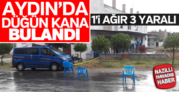 Aydın'da düğün kana bulandı