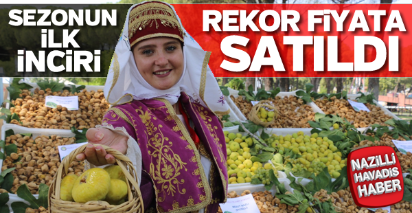 Sezonun ilk inciri rekor fiyata satıldı