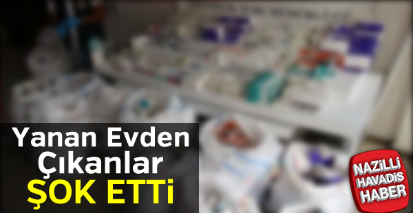 Yanan evde çıkanlar şok etti