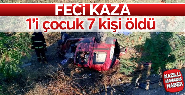 Feci kaza; 1'i çocuk 7 ölü