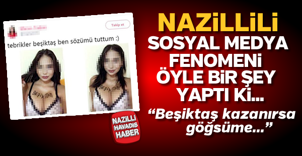 Nazillili Merve sosyal medyayı salladı