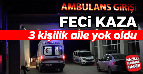 Feci Trafik Kazası; 3 ölü