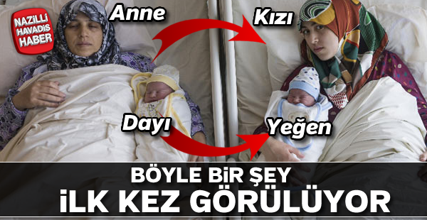 Mucize! Anne-kız aynı anda doğum yaptı...