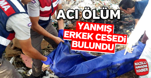 Yanmış erkek cesedi bulundu