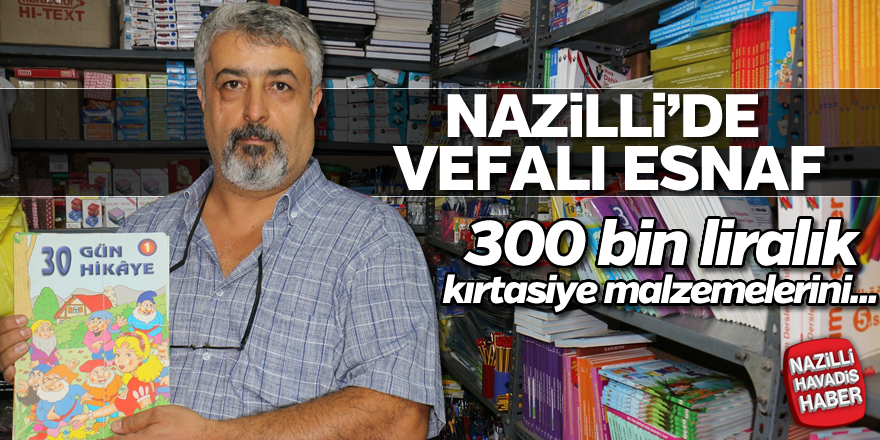 Nazilli'de vefalı esnaf