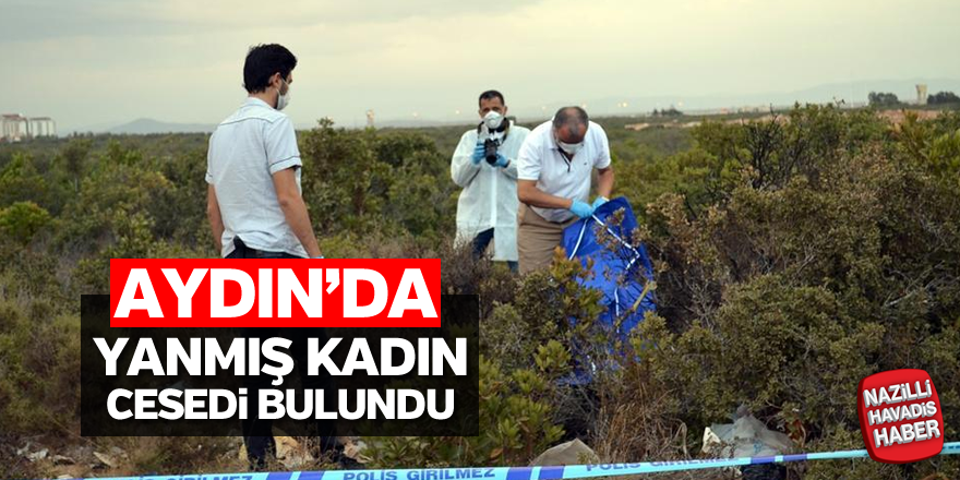 Aydın'da yanmış kadın cesedi bulundu