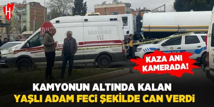 Yaşlı adam feci şekilde can verdi! Kaza anı kamerada!