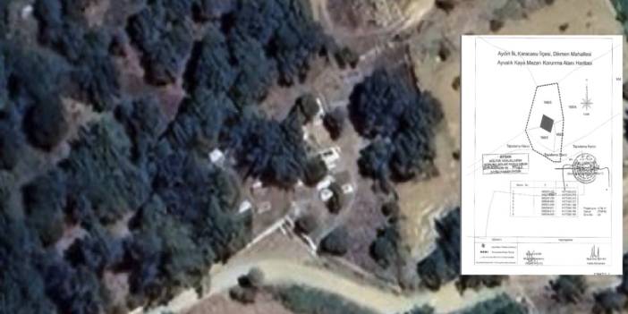 Karacasu’daki kaya mezarı koruma altına alındı!