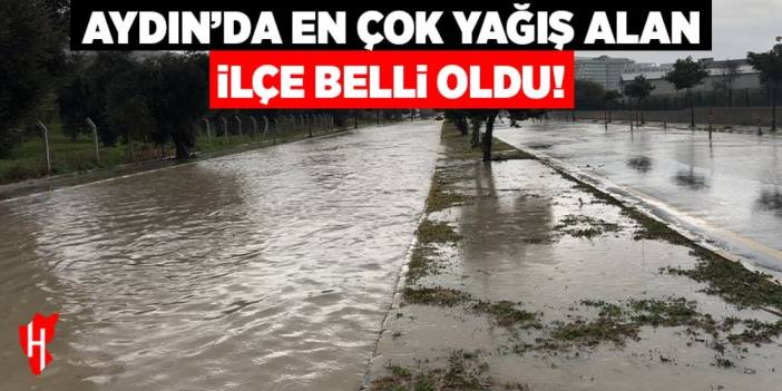 Aydın'da en çok yağış alan ilçe belli oldu