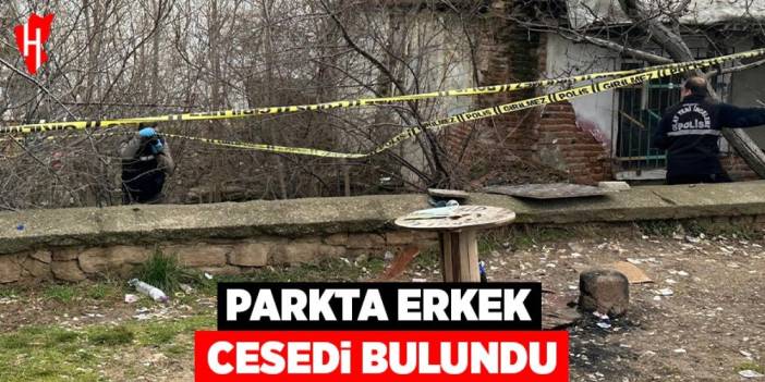 Parkta erkek cesedi bulundu