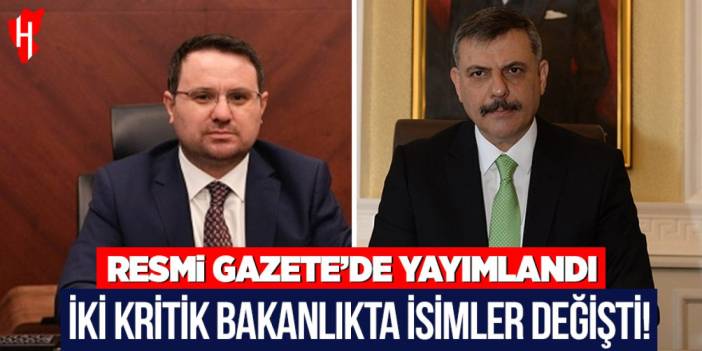 Kabinede devir teslim: İki kritik bakanlıkta isimler değişti