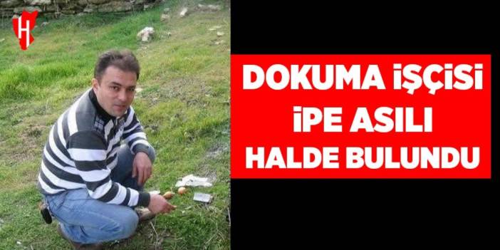 Bir işçi işyerinde iple asılı bulundu
