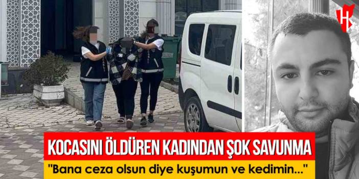 Kocasını öldüren kadından şok savunma: "Bana ceza olsun diye kuşumun ve kedimin..."